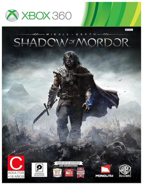 XBOX Middle Earth Shadow Of Mordor Xbox estándar para Xbox 360