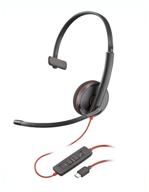 Audífonos On-Ear Poly Wire 3210 alámbricos con cancelación de ruido