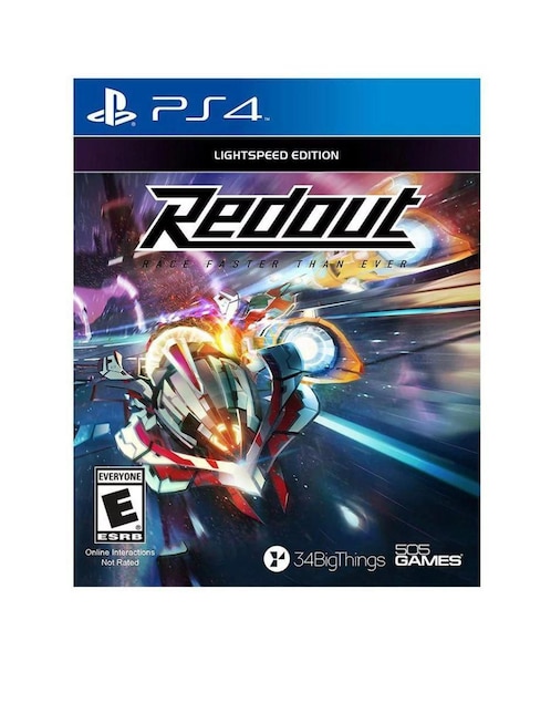 Redout videojuego para Playstation 4 físico