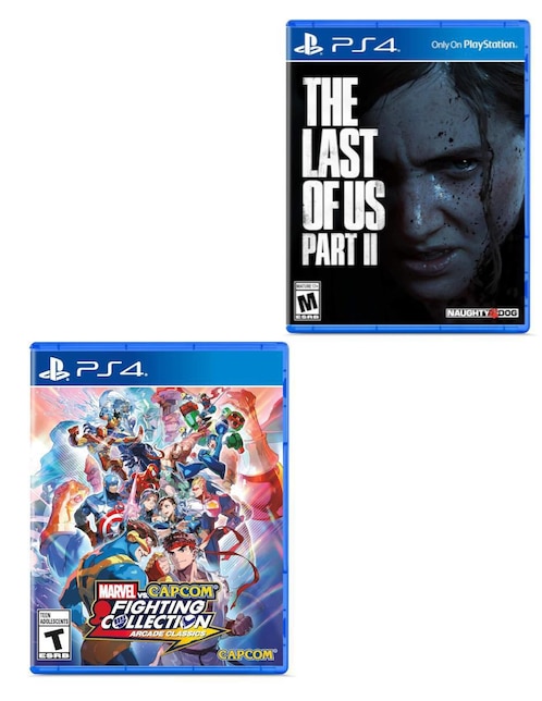 PLAYSTATION Marvel vs Capcom + The Last Of Us Part 2 Playstation bundle para PS4