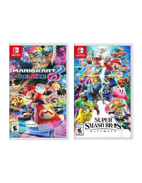 NINTENDO Super Smash Bros Ultimate + Mario Kart 8 Deluxe Nintendo bundle para Nintendo Switch