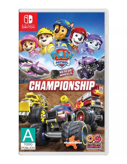 Paw Patrol Rescue Wheels: Championship estándar para Nintendo Switch 1