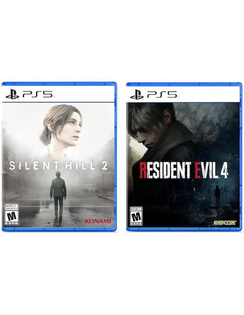 Resident Evil 4 Remake + Silent Hill 2 Playstation bundle para PS5