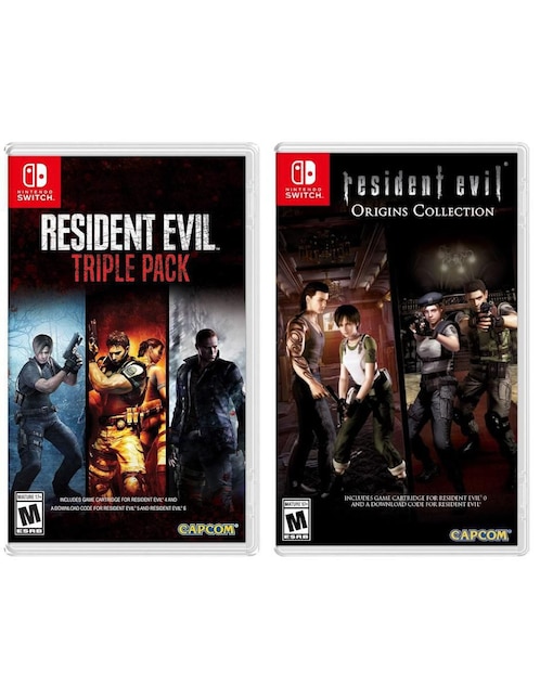 NINTENDO Resident Evil Triple Pack + Resident Evil Origins Collection Nintendo bundle para Nintendo Switch