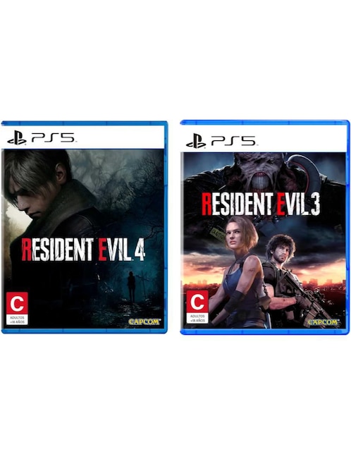 Resident Evil 3 + Resident Evil 4 Playstation bundle para PS5