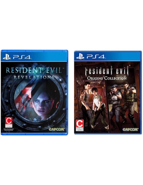 PLAYSTATION Resident Evil Origins Collection + Resident Evil Revelations Playstation bundle para PS4