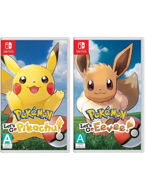 Pokemon Let'S Go Pikachu + Pokemon Lets Go Eevee Nintendo bundle para Nintendo Switch