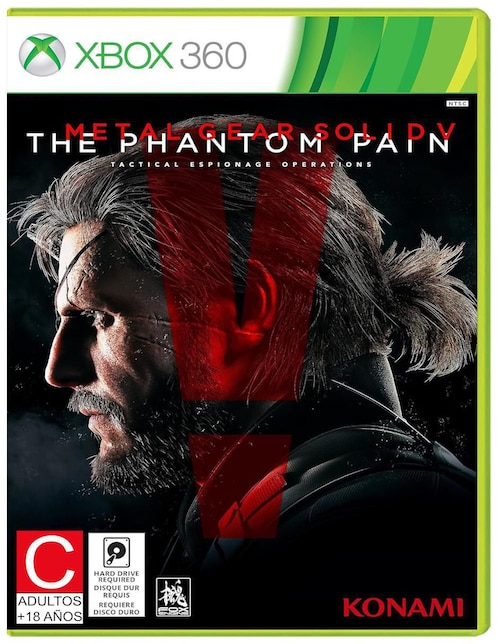 Metal Gear Solid V The Phantom Pain Xbox estándar para Xbox 360