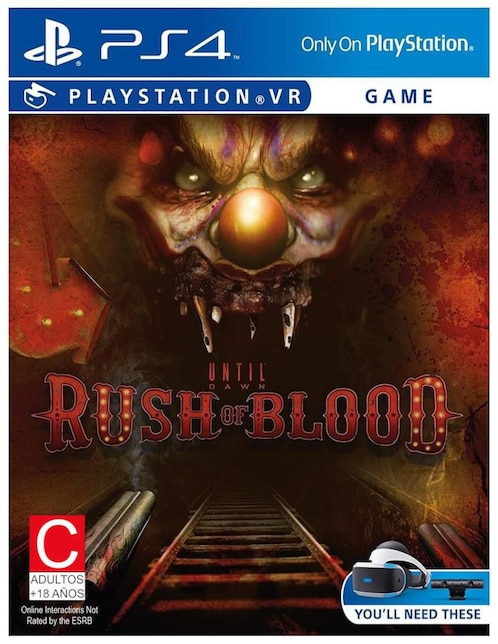 Until Dawn Rush of Blood Playstation estándar para PS4