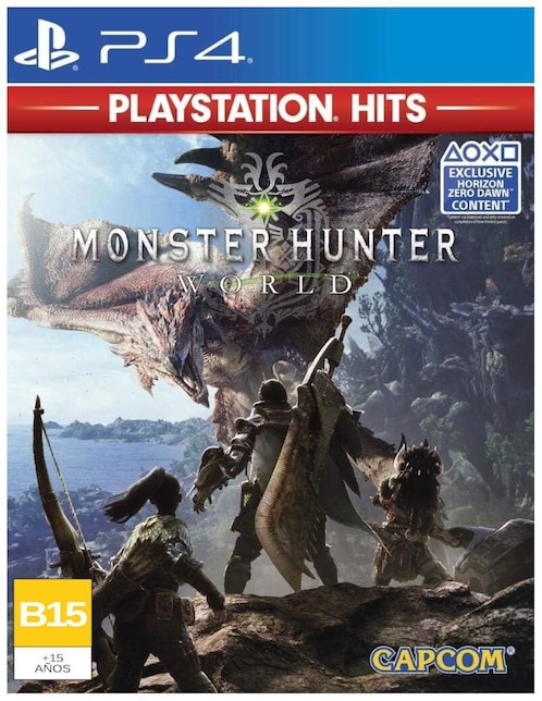 PLAYSTATION Monster Hunter World PlayStation especial para PS4