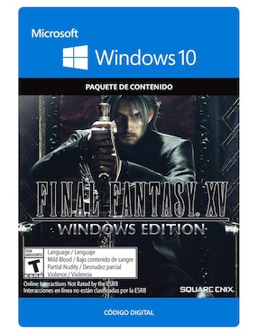 Final Fantasy XV Windows 10