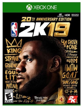 Imagen de producto Nba 2K19 20Th Xbox One estándar para Xbox One