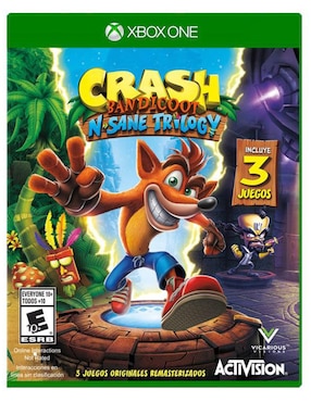 Crash Bandicoot N-Sane Trilogy Edición Estándar Para Xbox One Juego Físico