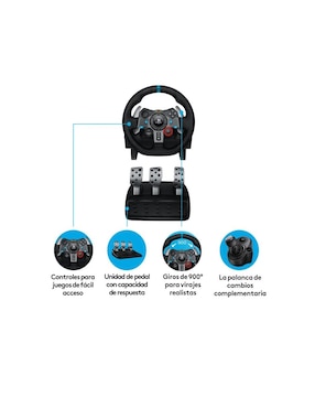 Kit de volante para simulador Logitech inalámbrico para playstation 4
