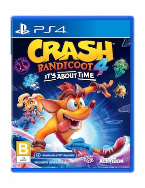 Crash Bandicoot 4 Its About Time Estándar Para PS4 Físico