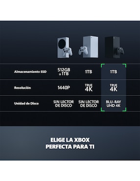 Consola fija xbox one series x de 1 tb Microsoft