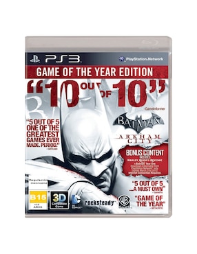 Batman Arkham City Playstation estándar para PS3