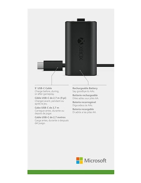 Cargador de control Xbox Microsoft