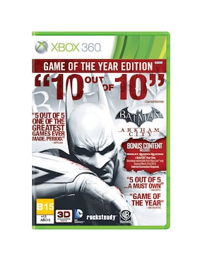 Batman Arkham City Game Of The Year Para Xbox 360 Físico