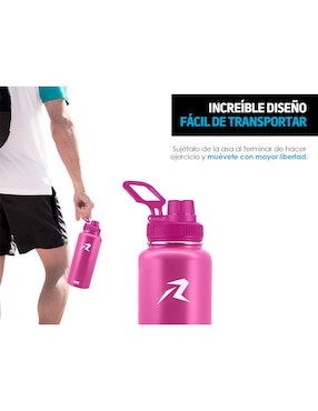 Termo Red Lemon con tapa rosca 940 ml