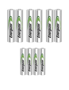 Pilas Recargables con Cargador Energizer 6 AA y 4 AAA