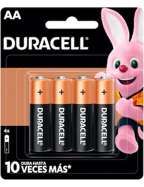 Pila Alcalina AA Duracell 4 Piezas