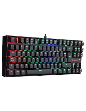 Teclado Alámbrico Redragon Kumara Black K552 Rgb Blue Switch