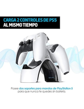 Cargador para 2 Controles de PS5 Redlemon