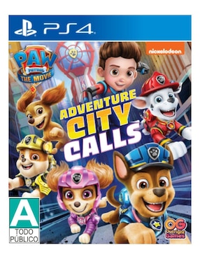 Paw Patrol The Movie Adventure City Call Estándar Para PS4 Físico