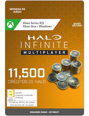 Dinero Virtual Halo Infinite 10,00 Halo Credits + 1,500 Bonus