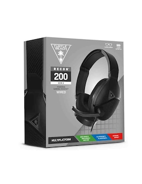 Audífonos Gamer Over Ear Turtle Beach Recon 200 Gen 2 Alámbricos Con Cancelación De Ruido