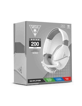 Audífonos Gamer Over Ear Turtle Beach Recon 200 Gen 2 Alámbricos E Inalámbricos Con Cancelación De Ruido