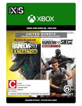 Tom Clancy’s Rainbow Six Extraction + Tom Clancy´s Rainbow Six Siege Deluxe Para Xbox Series X/S Y Xbox One Digital