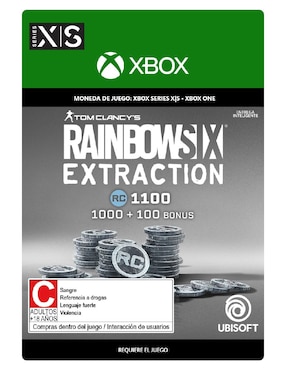 Dinero Virtual Tom Clancy's Rainbow Six Extraction 1100