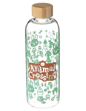 Botella De Agua Nintendo Animal Crossingg De Vidrío