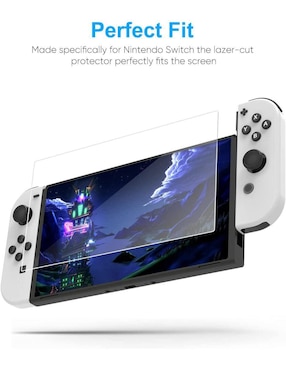Mica para consola Nintendo Switch OLED Dobe cristal templado