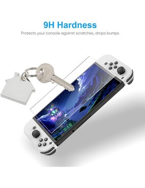 Mica para consola Nintendo Switch OLED Dobe cristal templado