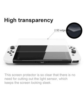 Mica para consola Nintendo Switch OLED Dobe cristal templado