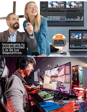 Adaptador multipuertos Genérica Hub 10 en 1