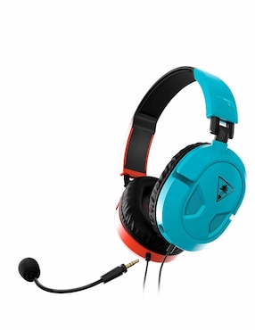 Audífonos Over-Ear Turtle Beach Recon 50 Red/Blue Nsw alámbricos con cancelación de ruido