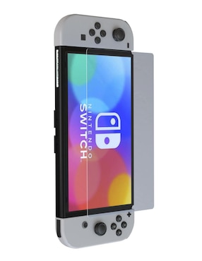 Mica para consola Atom Games Nintendo Switch OLED de cristal templado
