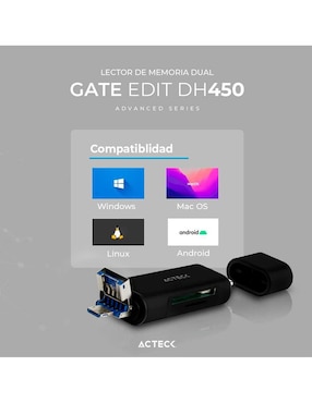 Lector de tarjetas Acteck