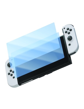 Mica para consola Atom Games Nintendo Switch Oled de cristal templado