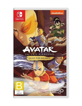 Avatar The Last Airbender Quest For Balance Nintendo Switch estándar para Nintendo Switch
