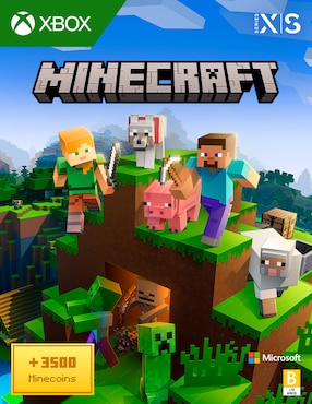 Minecraft + 3500 Minecoins Microsoft bedrock para Xbox Series X/Xbox One
