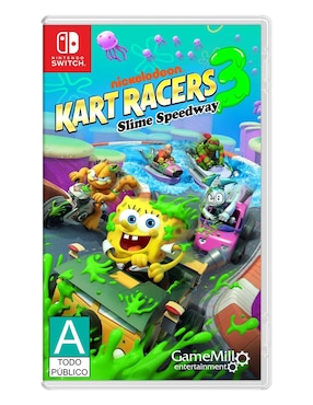 Nickelodeon Kart Racers 3 Slime Speedway Estándar Para Nintendo Switch Físico