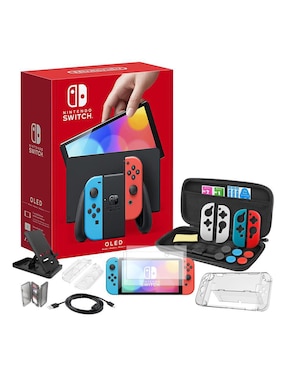 Consola Nintendo Switch OLED De 64 GB + Accesorios