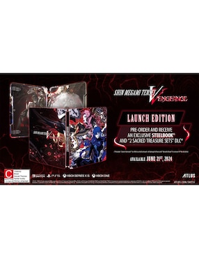Shin Megami Tensei V Vengeance Steelbook Launch Sega especial para PS5