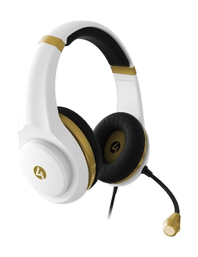 Audífonos Over-Ear Gen Brand Xp-Goldr-Wht-4G alámbricos con cancelación de ruido