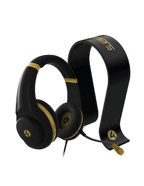 Audífonos Over-Ear Gen Brand Xp-Goldr-Blk-4G alámbricos con cancelación de ruido